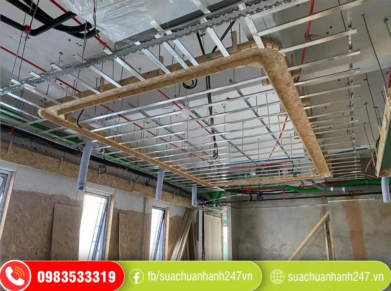 Thi công trần thạch cao văn phòng Cầu Giấy